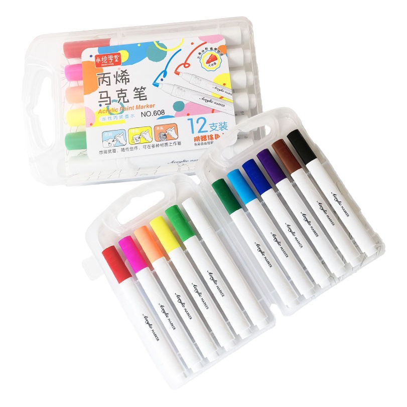Acrílico marcador traje 12-color 24-color 36-color 48-color cepillo bricolaje graffiti pluma arte pintura conjunto