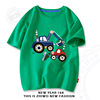Summer clothing, children's cotton cartoon short sleeve T-shirt, long-sleeve for boys for leisure, wholesale, loose fit