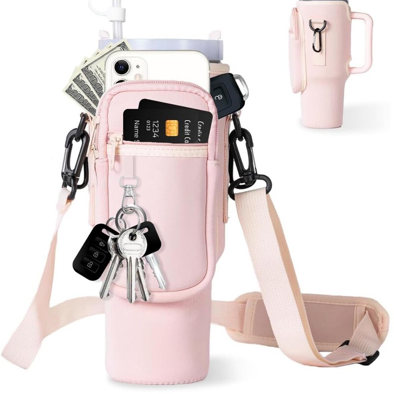 40oz Ice Cup Cover Stanley Diving Material Water Bottle Tote Bag Stanley Handle Car-Mounted Thermos Cup Cover Portable