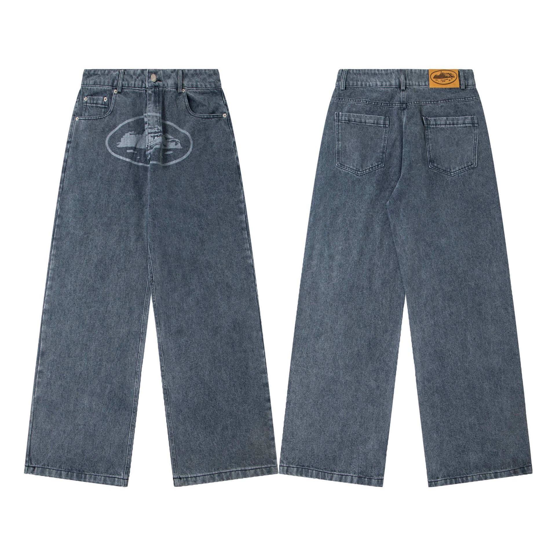 Corteiz Alcatraz Jeans Washed Grey