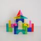 High-permeability Acrylic Geometric Cube Gem Building Blocks Children's Educational Early Education Sensory Rainbow Kindergarten Toys