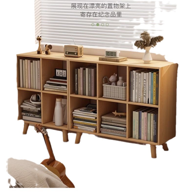 Estantería estantería de piso estantería para niños sala de estar en el hogar gabinete de almacenamiento corto armario pequeño Gabinete a cuadros en capas