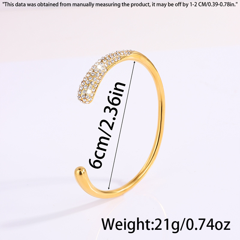 Pulsera de acero titanio, pulsera abierta de perlas y diamantes multicapa para mujer, sensación de alta gama, moda transfronteriza, pulsera de lujo ligero de 18k