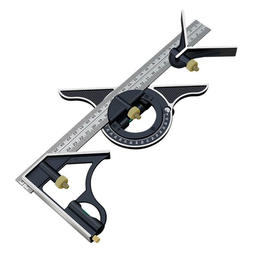 Источник Завод Оптовая Нержавеющая Сталь Мобильная Комбинация Угловая Линейка Актуальной Угловая Линейка Деревообработка 90 градусов 45 градусов Линейка Прямая Угловая Линейка