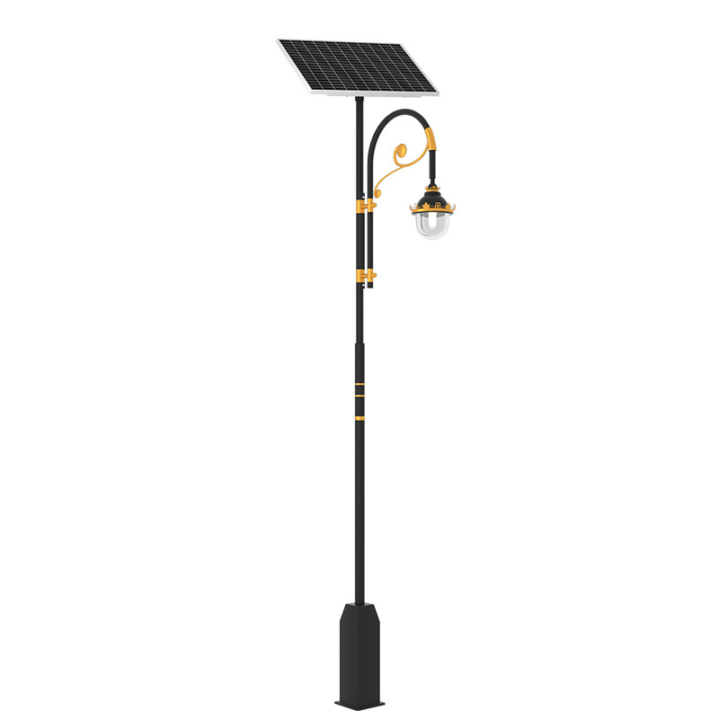 Lámpara de jardín solar impermeable al aire libre sola cabeza doble cabeza comunidad Villa paisaje calle lámpara solar antigua lámpara de jardín