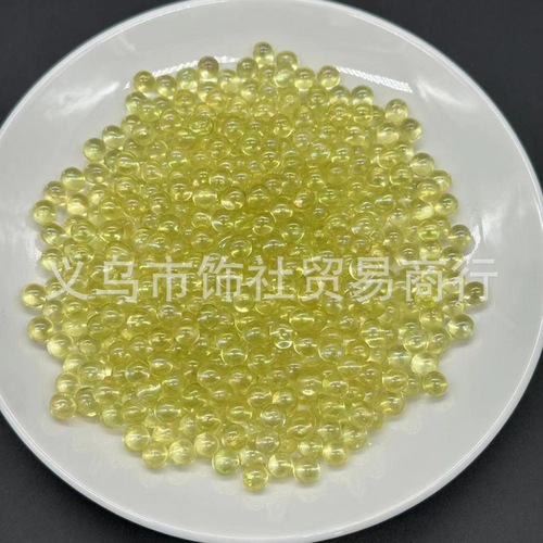 New 6mm large bubble beads non-porous colorful bubble beads transparent glass beads manicure mobile phone case jewelry accessories