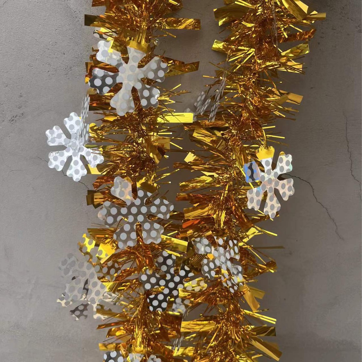 Navidad rayas de colores encriptación de lana engrosada rayas de colores decoración de vacaciones burbuja seda copo de nieve Navidad lana rayas