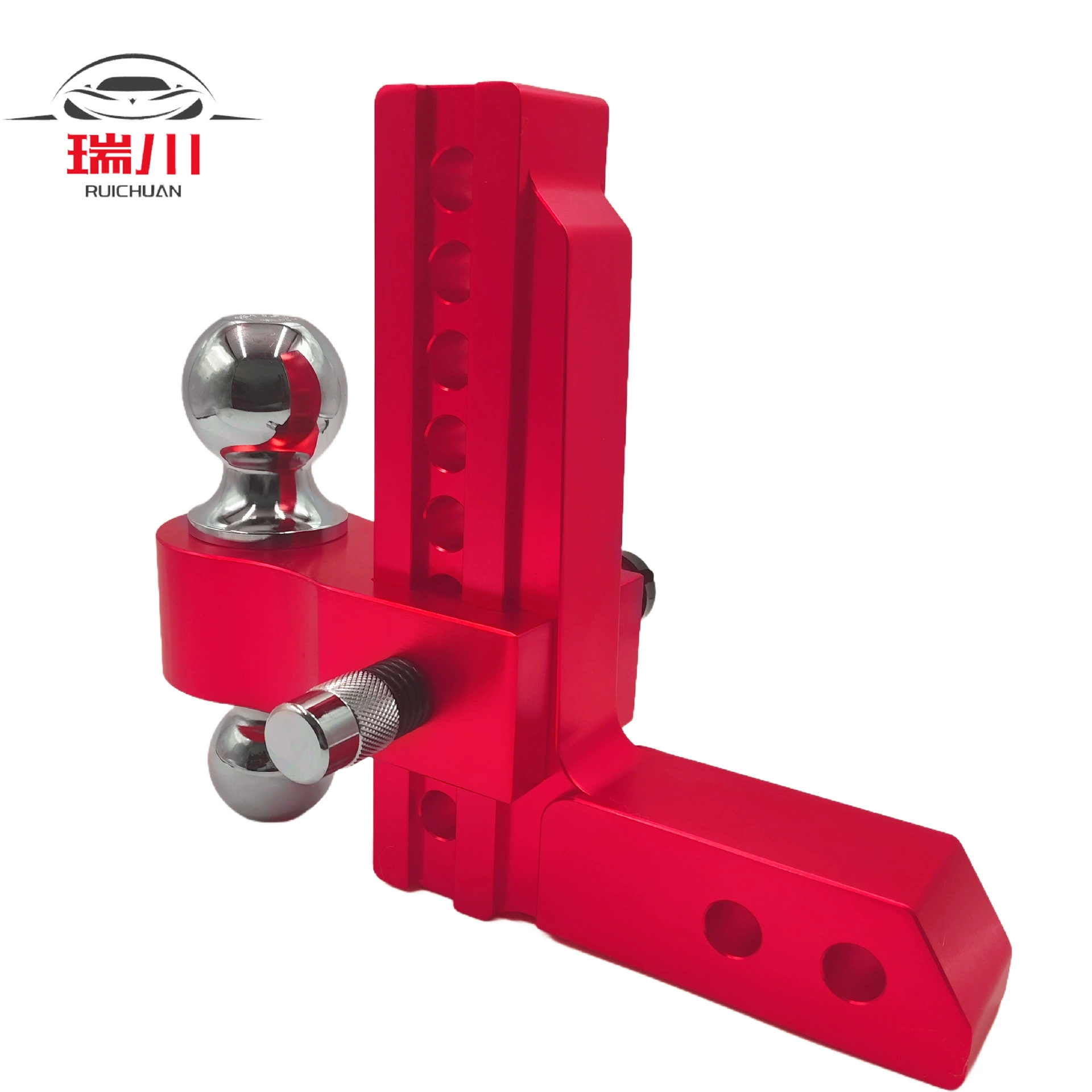 Алюминиевый комплект трейловой руки, 2-дюймовый drop8, двойной шар с девятью отверстиями, двойной слот, красный