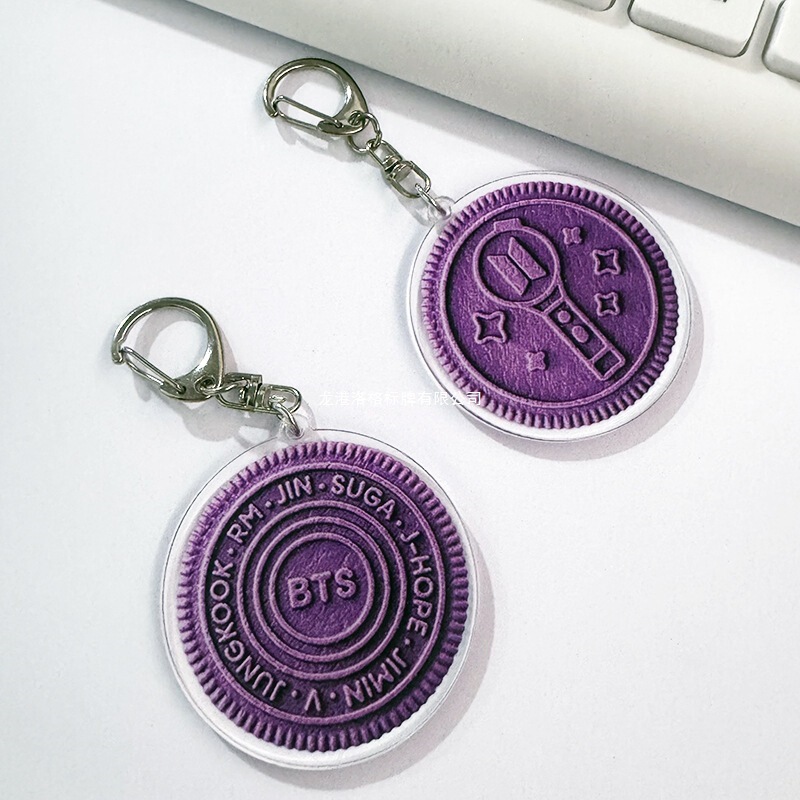 OREO biscuit co-branded acrylic keychain pendant JK V cartoon accessory for bags