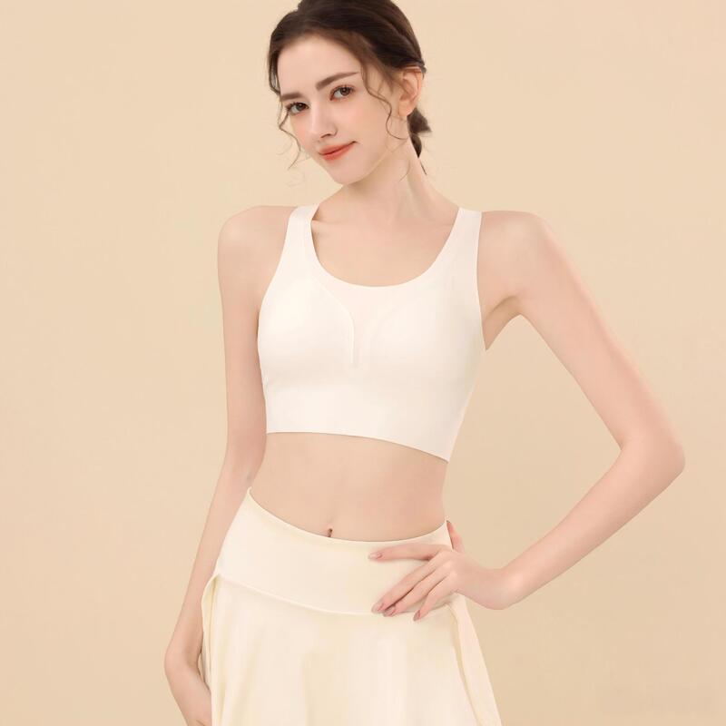 Cross-border lightweight running, yoga, and Pilates sports bra for women, featuring built-in padding, breathable fabric, comfortable fit, wide shoulder straps, and a stylish back design Cross-border lightweight running, yoga, and Pilates sports bra for women, featuring built-in padding, breathable fabric, comfortable fit, wide shoulder straps, and a stylish back design