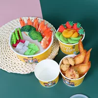 Lvsheng Quanjiale бумажная миска одноразовые свиные ножки упаковочная коробка для риса на вынос 1150 набор миска для упаковки еды цельный кусок в наличии