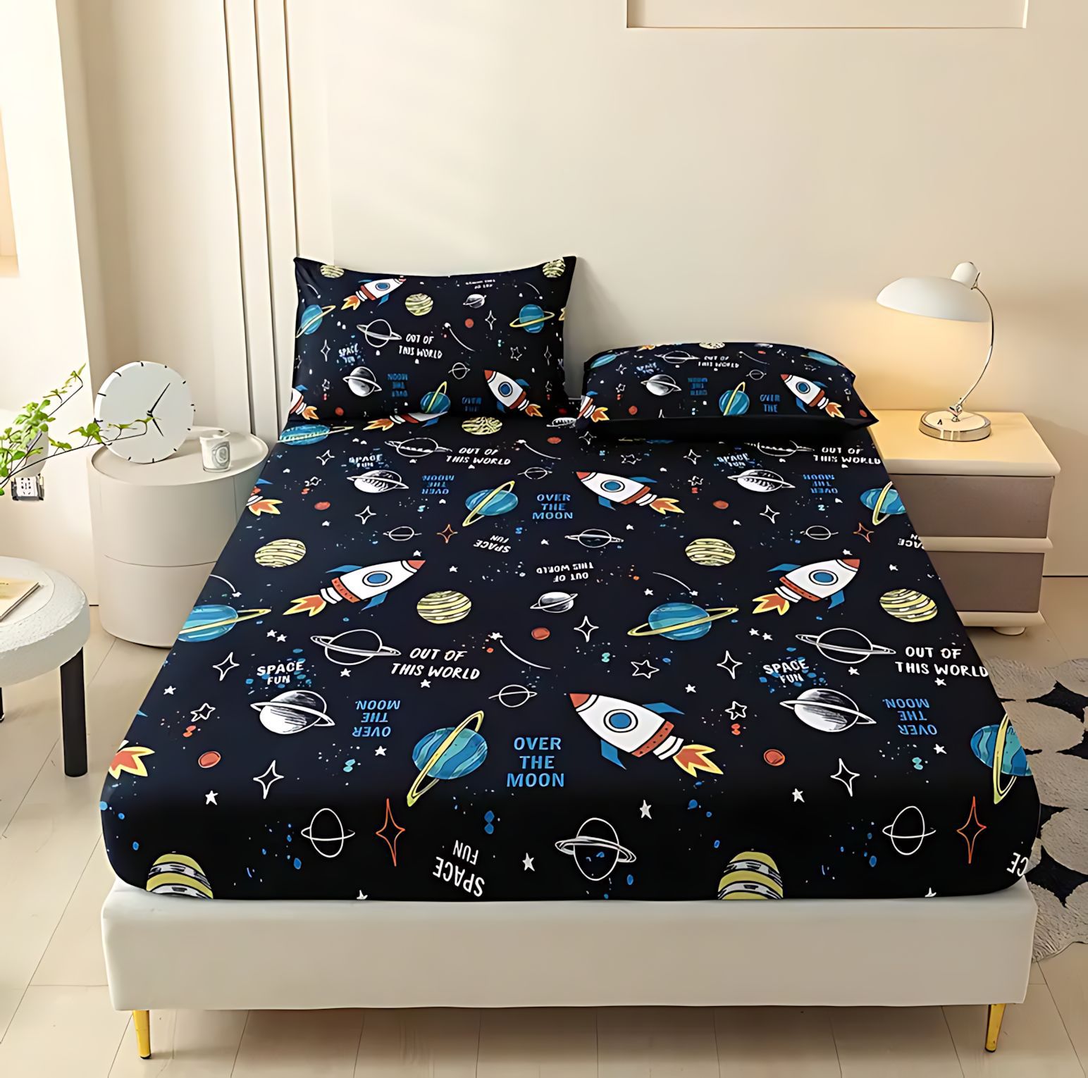 TUME / JIT dibujos animados transfronterizos estrella temática patrón de impresión digital de alta definición cama de cama de cama de cama