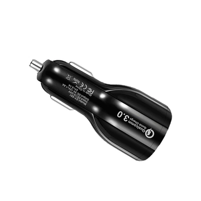 Cross-Border Exclusive Dual Retractable Cord – Mobil şarj cihazları - regular-version-qc30-fast-charging-cigarette-lighter-head