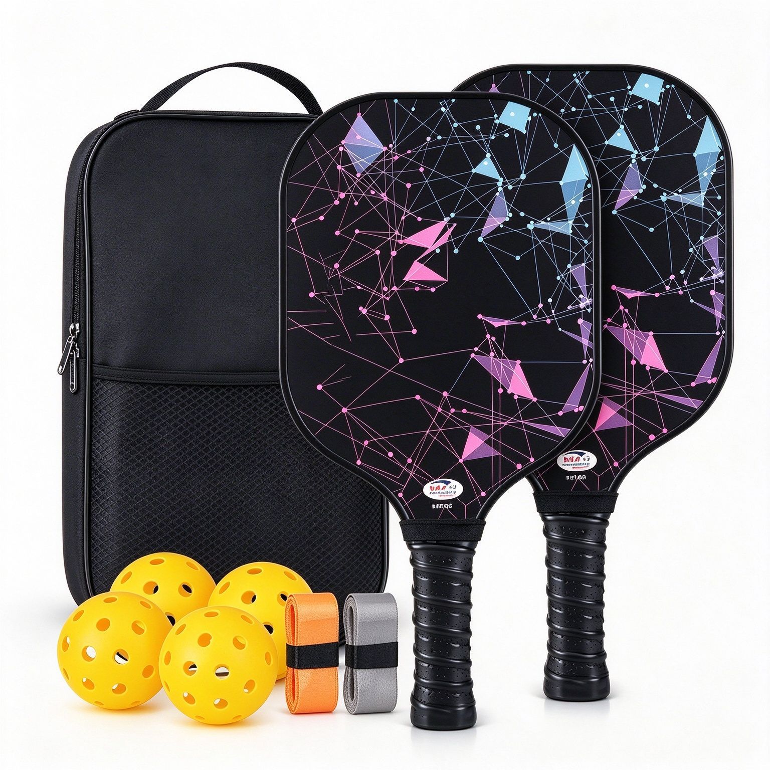 Factory Fiberglass Pickleball Rackets Carbon Fiber Outdoor Sports Pickleball Rackets in Stock Cross-Border Wholesale