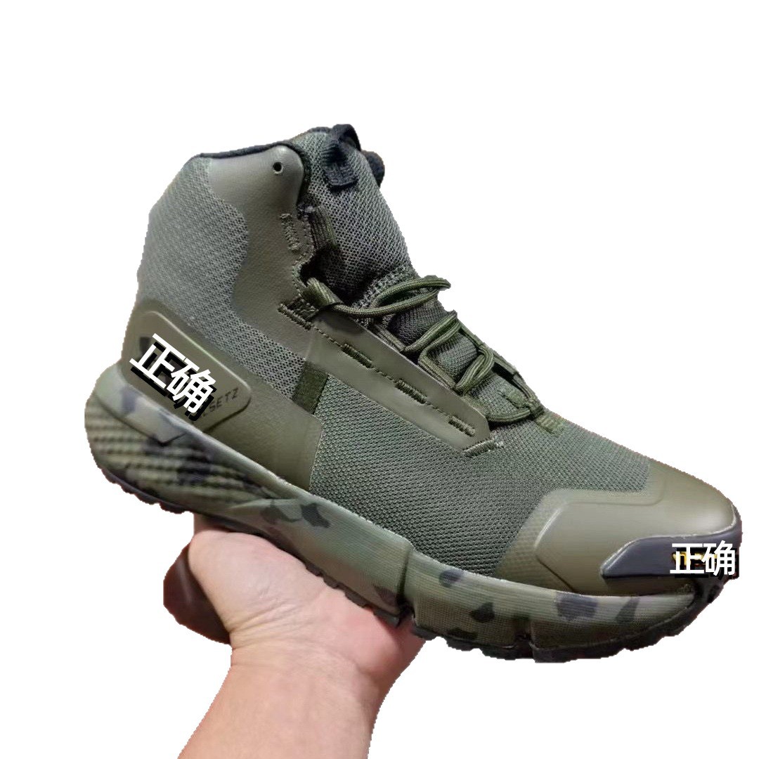 Nuevas botas tácticas de hombre UA Valsetz, botas de montaña ligeras resistentes al desgaste y transpirables.