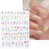 Nail stickers, fresh adhesive fake nails for nails, suitable for import, new collection, flowered