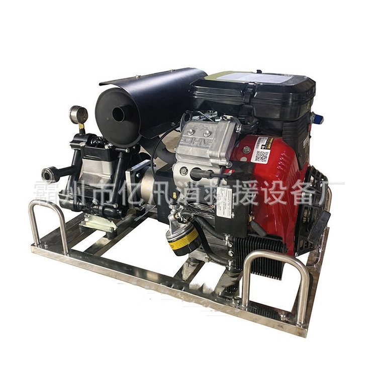 KD117/11手抬车载式远程输送高压森林消防泵组4缸液压柱塞隔膜泵