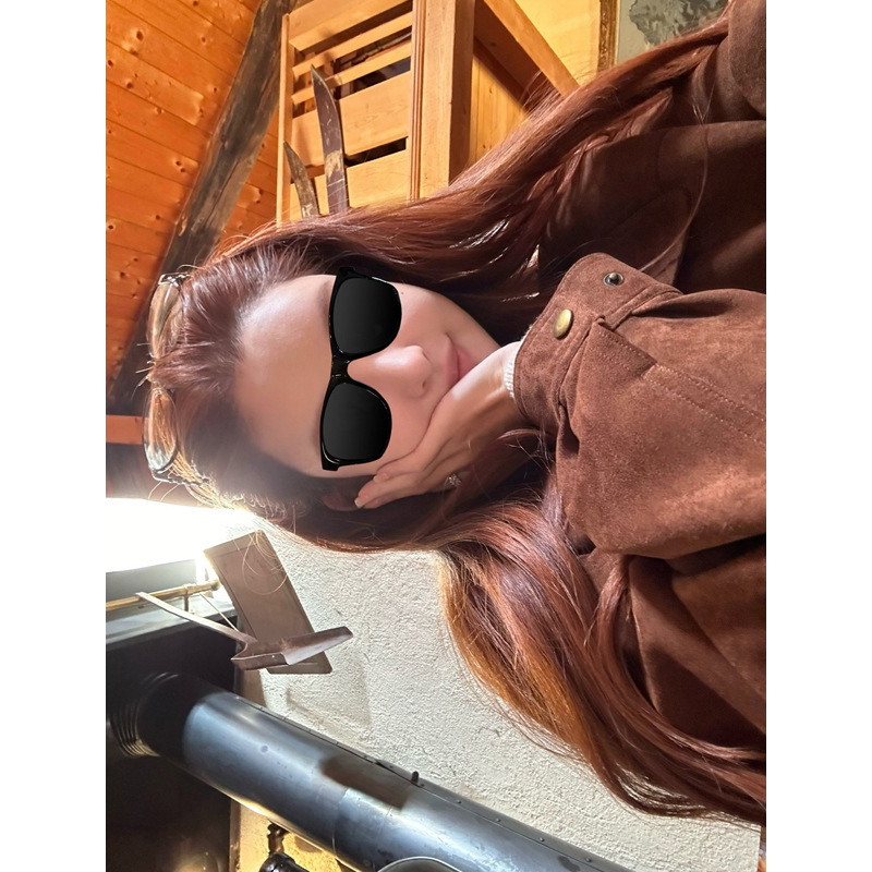 Good Morning Fan Fan "Like Jennie" Loose Wide Retro Suede Jacket Casual Jacket Top Women's Autumn