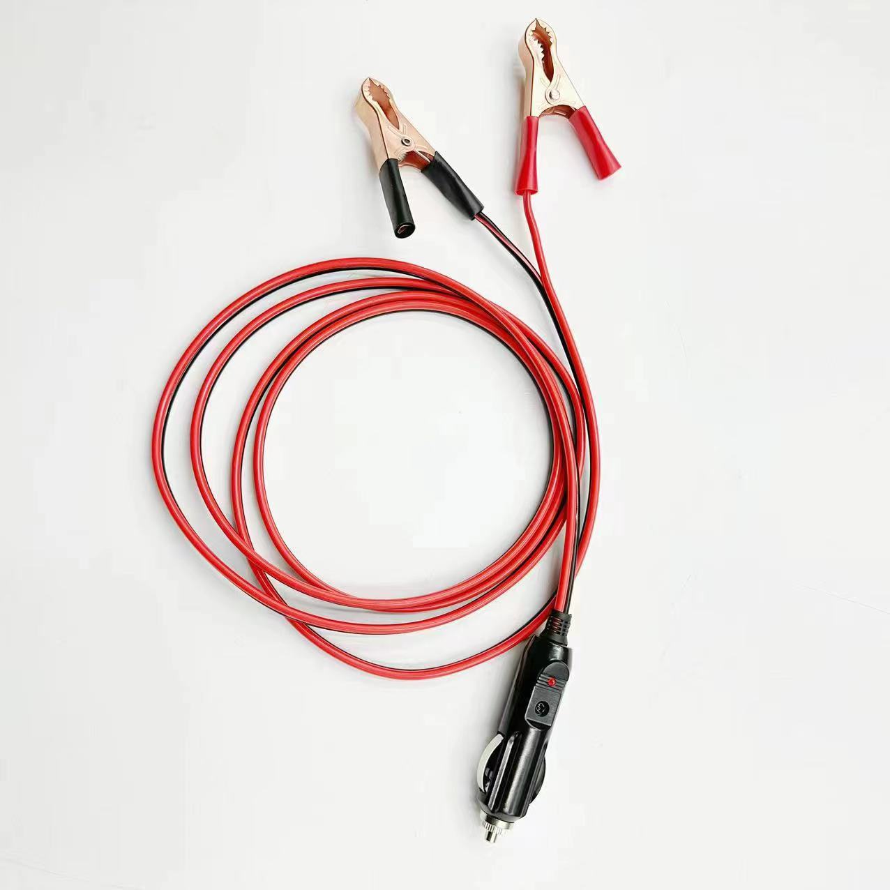 Factory supply cigarette lighter with crocodile clip car cigarette lighter clip wire battery clip turn cigarette lighter power cord