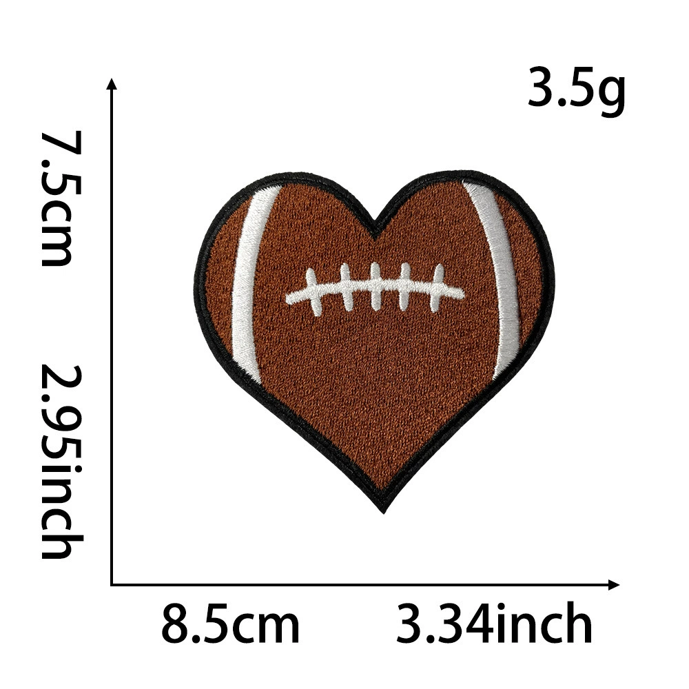 Новый Temu Amazon Speed Stock Store Explosion Cardius Baseball Blue Blueball Rugby Patch Patch