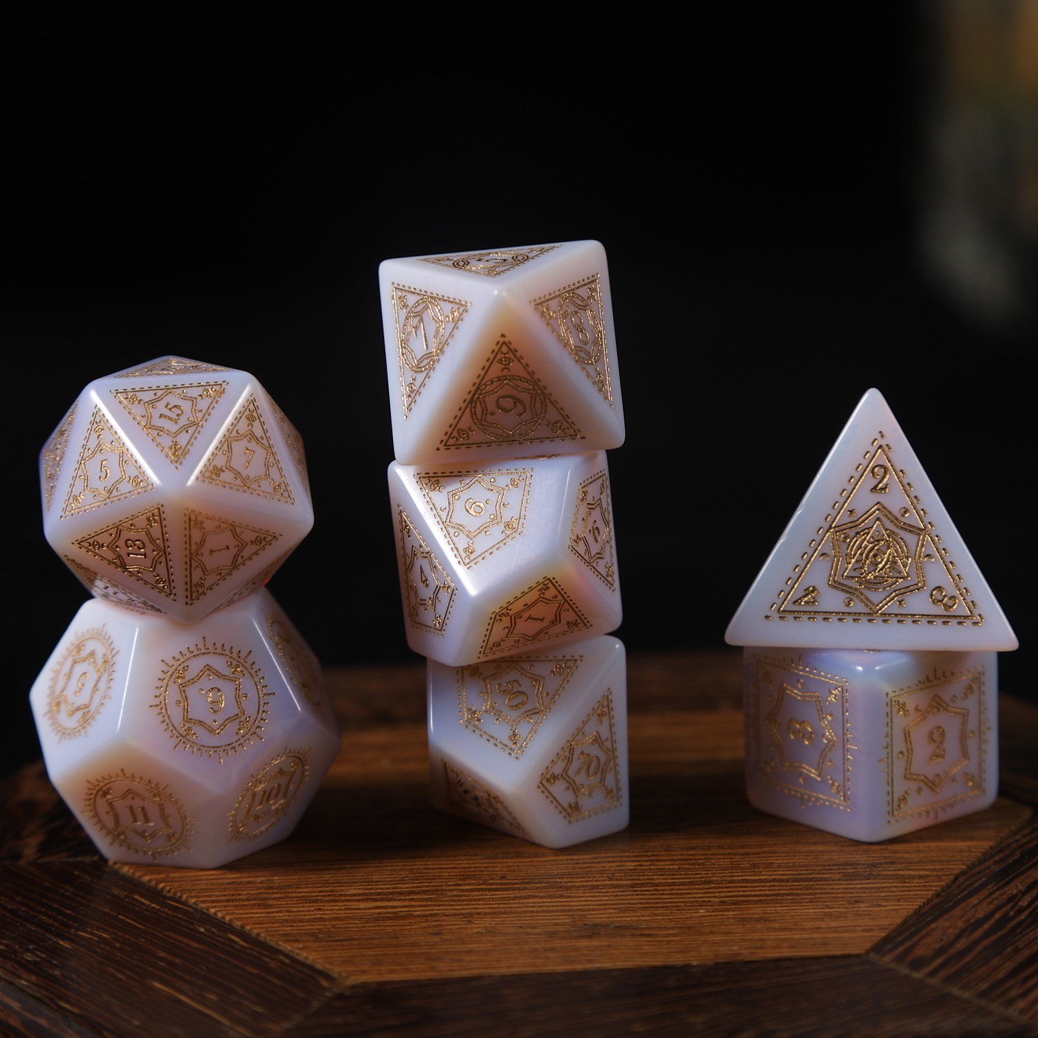 여섯개 별무늬 합성분말 오팔 [7개 세트]