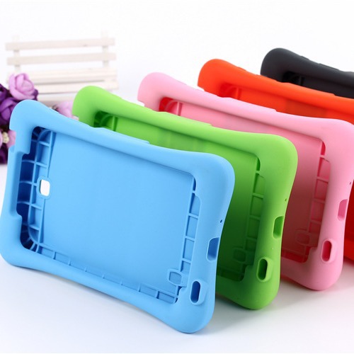 适用三星T580平板硅胶套N8000 T320 580厚实筋条保护壳带支架臻晖