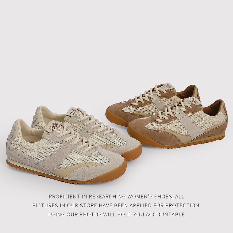 Hollow-Out Women's Shoes, Suede Mesh, Fashionable, Versatile, Comfortable, European Style, New Sneakers