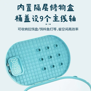 Multifunctional Small Fishing Box, Fishing Box, Full Set of Fishing Bucket, Thickened Fishing Bucket, Portable Bucket, Stream Lure Live Fish Bucket