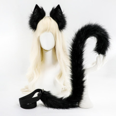 クロスボーダーの毛の絨毛の猫の尾のシミュレーションの獣の耳の獣の尾のスーツの猫の耳のカチューシャのキツネの尾のコスプレの演技の道具