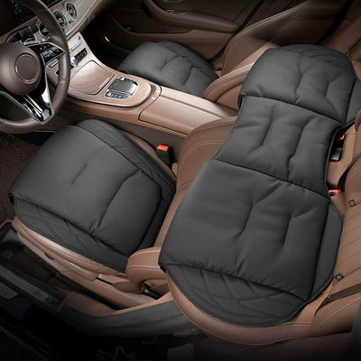 Seat cushion, seat cover, for BMW Mercedes-Benz Audi seat cover - front-and-rear-three-piece-set-obsidian-black-s-style-nappa-leather
