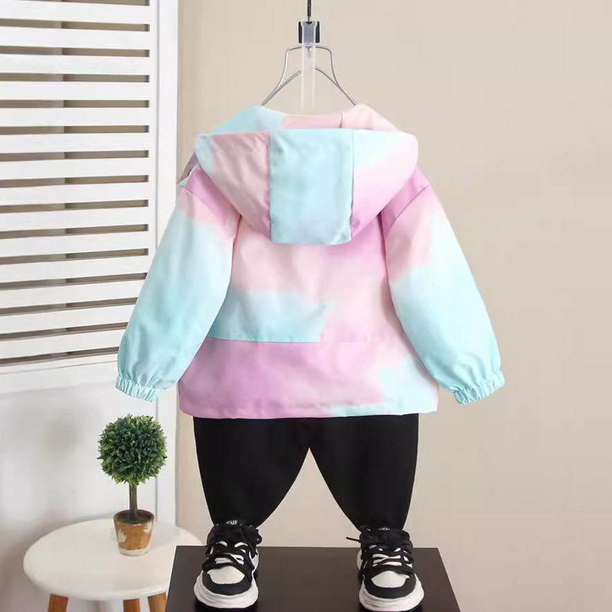 6377 Chaquetas de trabajo para niños Otoño 2025 Nuevo estilo de primavera y otoño para bebés Chaqueta de moda para niños Top de estilo occidental