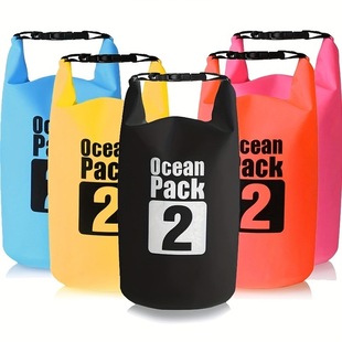 Outdoor Travel Beach Waterproof Bag Portable PVC Bucket Bag Beach Drifting Swimming Bag Outdoor Backpack
