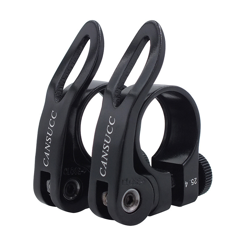 CANSUCC bicicleta 25,4mm Bloqueo de liberación rápida abrazadera de tubería adecuada para coche de equilibrio 22. Tubo de asiento de 2mm