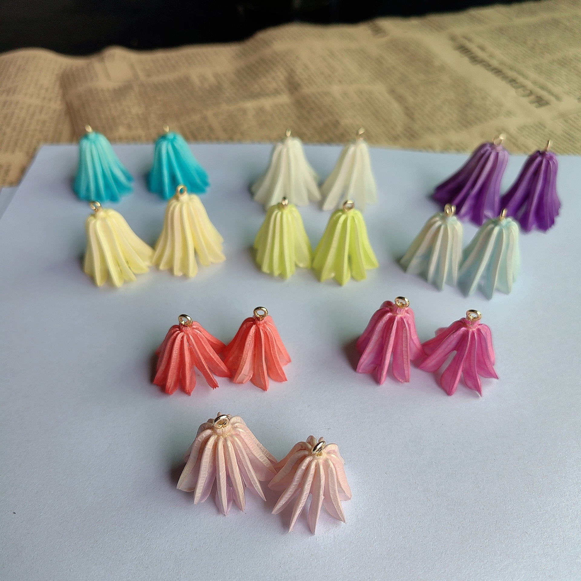 永生花滴胶八角花染色花头DIY耳环手链材料真干花饰品半成品配件