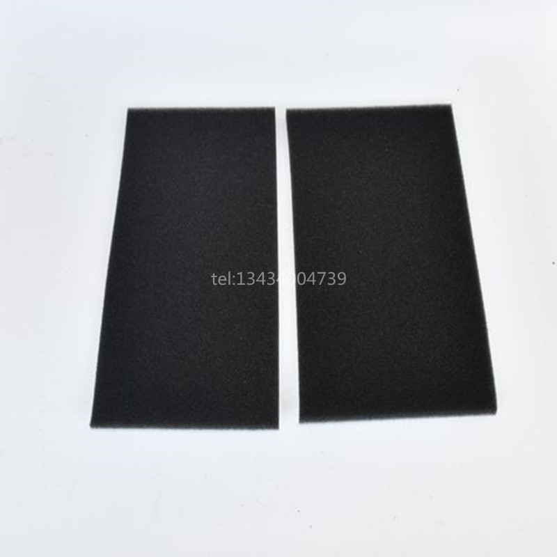 批发40ppi黑色阻燃通风机机柜过滤棉 空压机罗茨风机粉尘过滤海绵