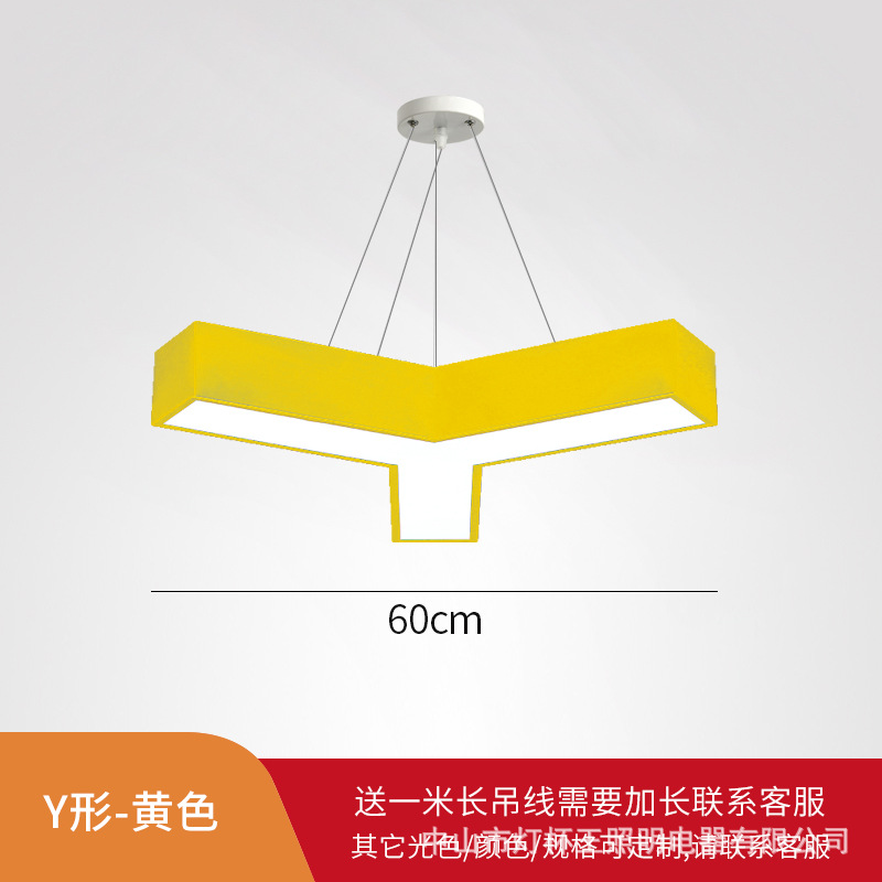 led color hexágono en forma de Y lámpara candelabro jardín de infantes instituciones de capacitación de educación temprana parque infantil creativo lámpara de modelado de panal