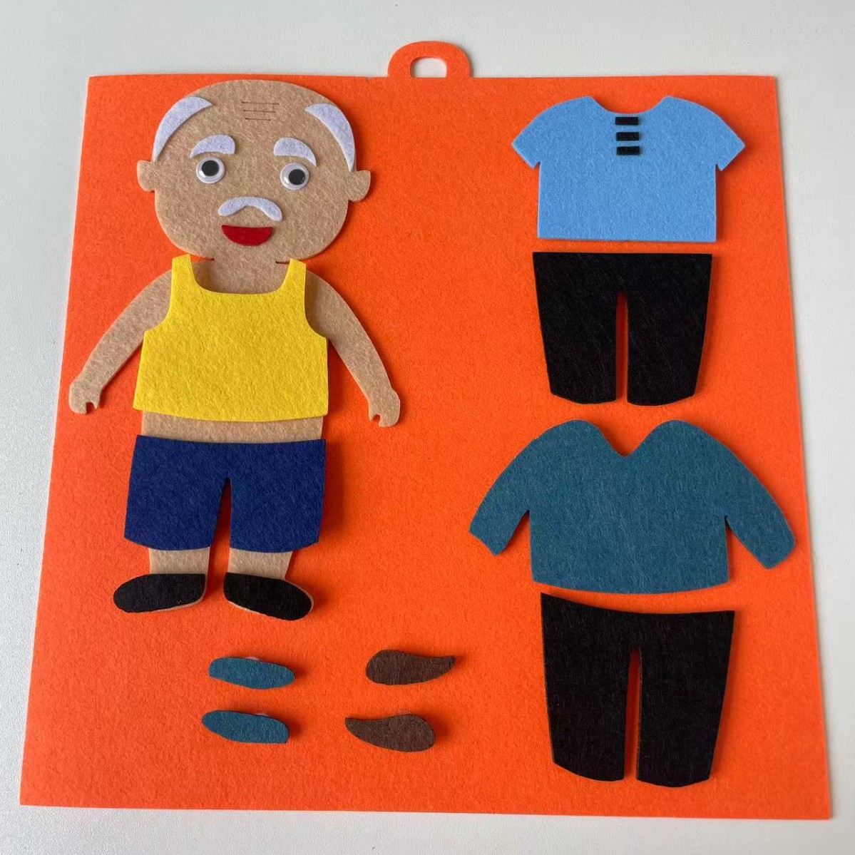 Jardín de infantes personajes de mano juguete área de rompecabezas actividad juguete ayuda didáctica clase pequeña tarjeta de material casero puzzle