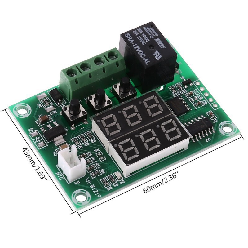 Xh-W1219 Dual Display Digital Thermostat High-Precision Temperature Control Switch Control Accuracy 0.1 Temperature Controller Xh-W1219 Dual Display Digital Thermostat High-Precision Temperature Control Switch Control Accuracy 0.1 Temperature Controller