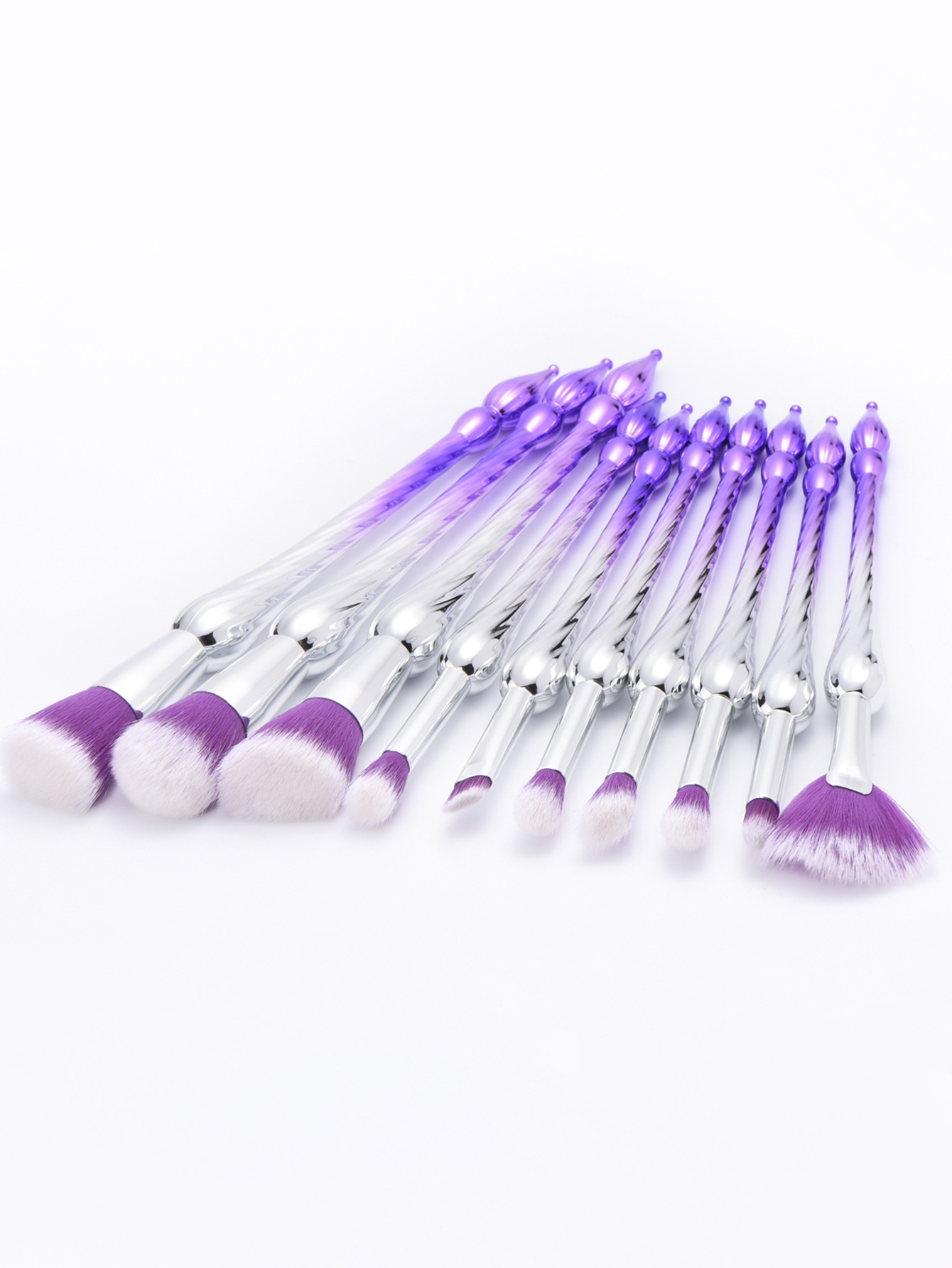 10 neues mehrfarbiges Make-up-Pinselset_voghion.com