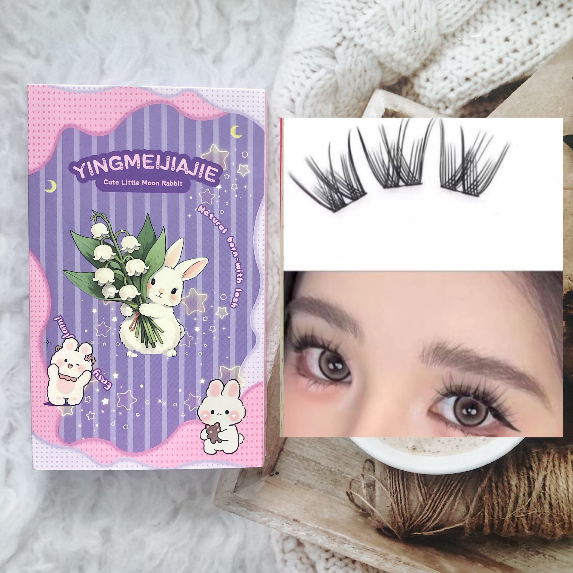 Las pestañas falsas transfronterizas de gran capacidad sin pestañas, libros de animación de pestañas, pestañas falsas sin pegamento, pestañas europeas y estadounidenses densas.