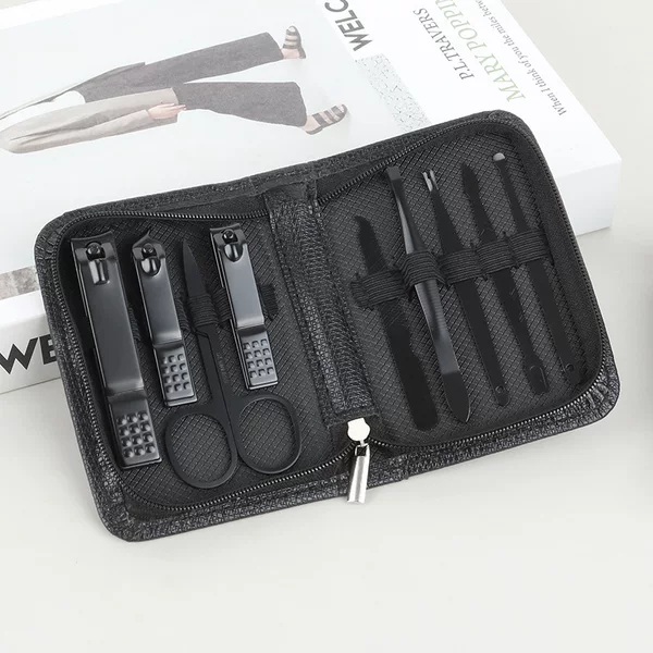 Zipper bag nail tools suit 6-piece set 9-piece set nail clippers suit portable nail clippers nail clippers nail clippers