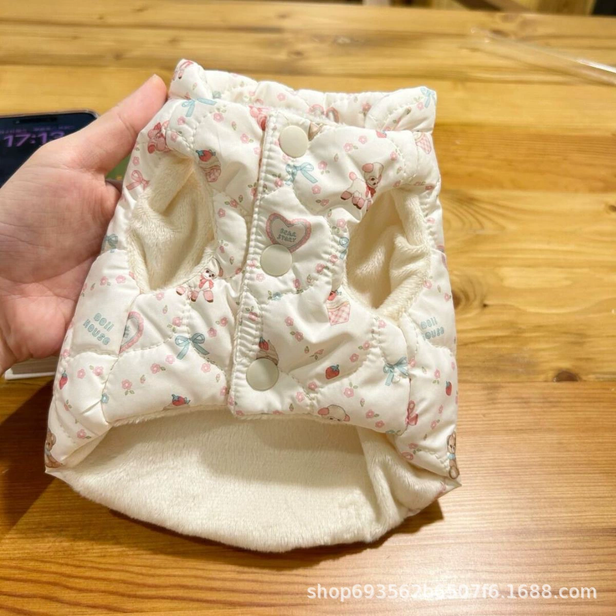 Корейская версия осенней и зимней собаки теплая хлопчатобумажная одежда для домашних животных жилет милый шнауцер Тедди Би медведь