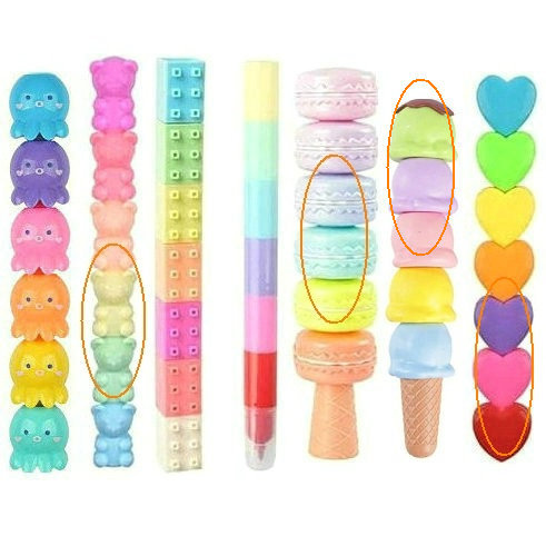 Astronauta vacaciones Nogan bloques de concha de gato bolígrafo interactivo rama de bolígrafo espacial de hamburguesas bolígrafo estrella