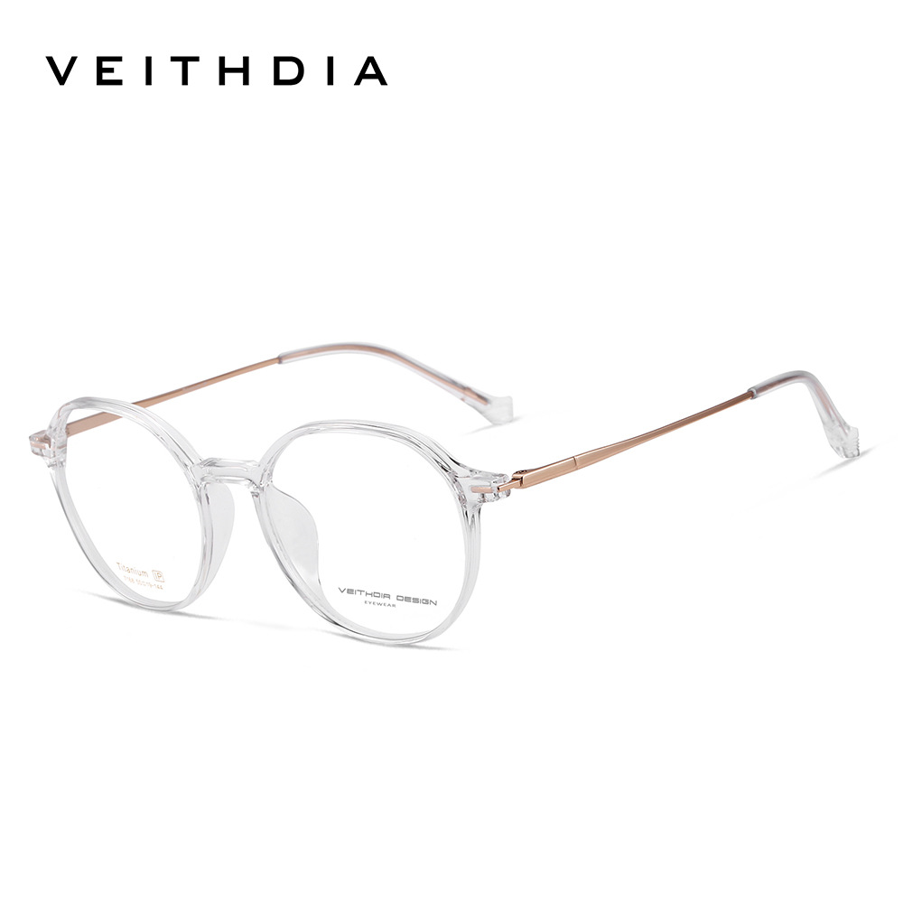 Pie de titanio puro marco de espejo de miopía óptica retro marco de ojo para hombres y mujeres puede estar equipado con grado spot al por mayor 7168