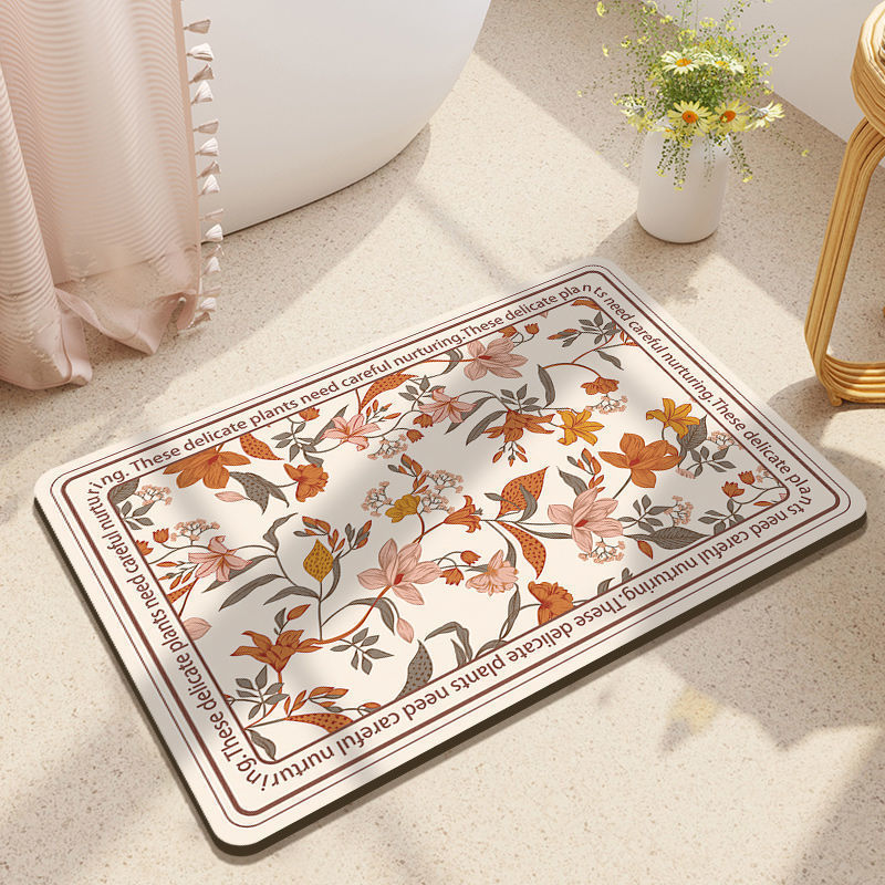 Baño de absorción de agua, suelo de absorción de algas, almohadilla de absorción de agua, cocina de baño, almohadilla verde, almohadilla antideslizante, almohadilla de puerta