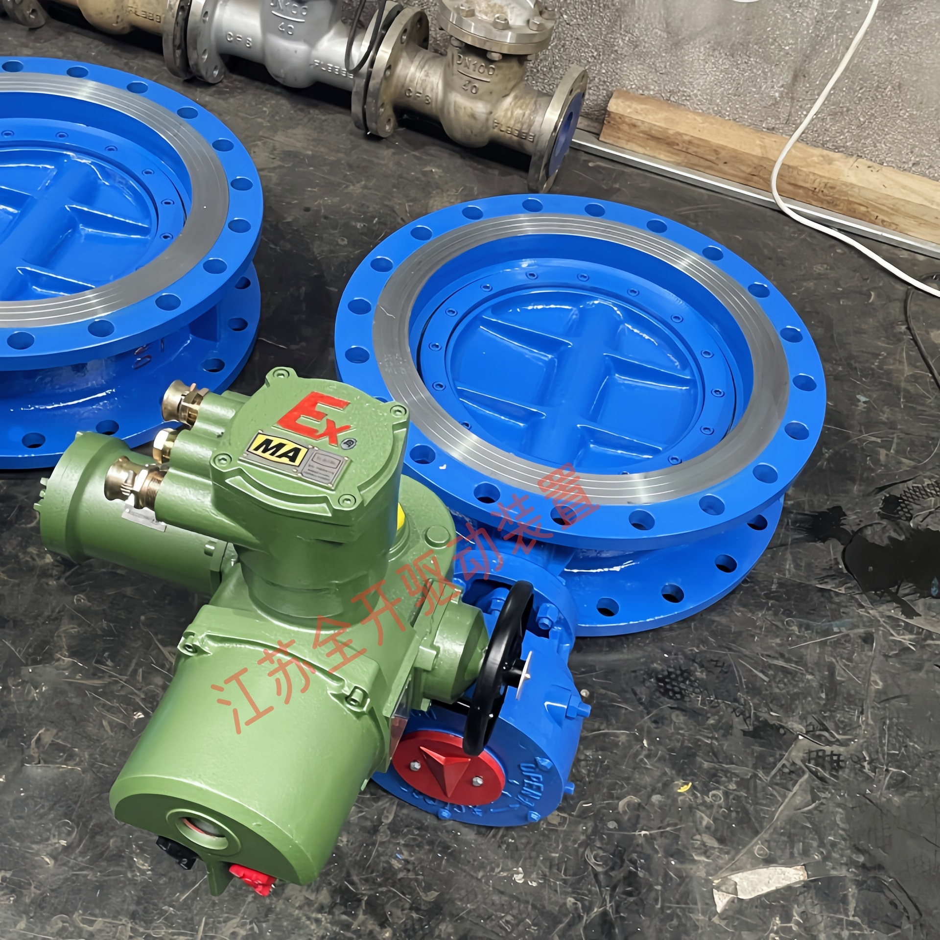 WSD94F-10-DN350矿用一体式电动蝶阀 煤矿瓦斯专用阀