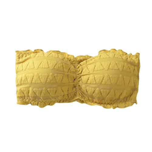 Summer one-word wrap chest lace vest girl student strapless underwear anti-exposure tube top bottoming vest for women