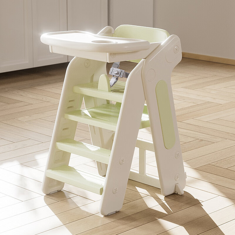 Silla Alta Plegable Multifuncional de Plástico para Niños de 0 a 6 Años, Ideal para Alimentar y Ayudar a Bebés a Crear, con Bandeja, Venta al por Mayor