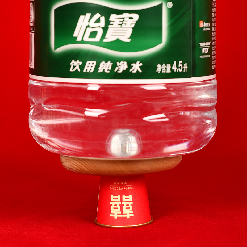 Productos de boda 50ml mini taza de boda de lámina de oro engrosado envasado de taza de papel para el hogar rojo grande