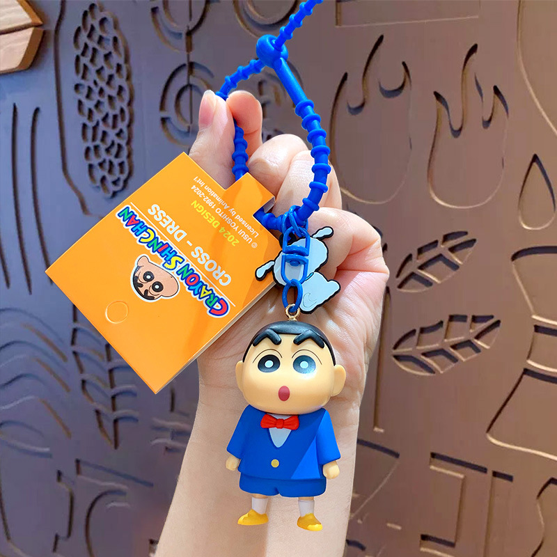 Crayons, keychain, suit